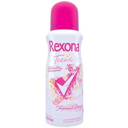 Desodorante Aerosol Rexona Feminino Teens Tropical Energy 64g - Portal do Médico