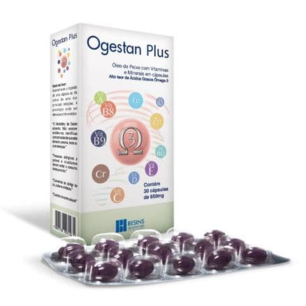 Óleo de Peixe Ogestan Plus 650mg 30 cápsulas - Portal do Médico