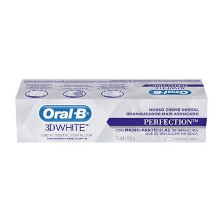 Creme Dental Oral B 3D White Perfection 102g - Portal do Médico