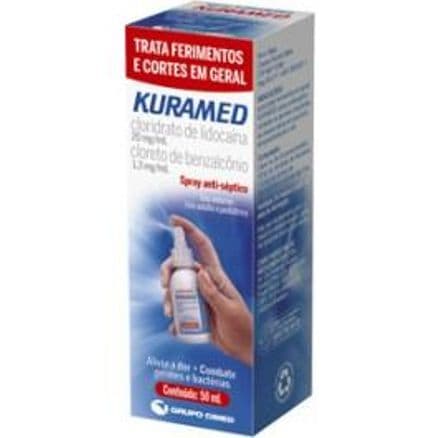 Antisséptico Kuramed Spray para Curativos 50ml - Portal do Médico