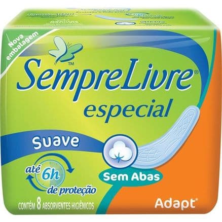 Absorvente com Abas Sempre Livre c/ 8 Noturno Suave - Portal do Médico