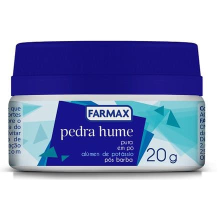 Pedra Hume Pura Pó Farmax 20g - Portal do Médico