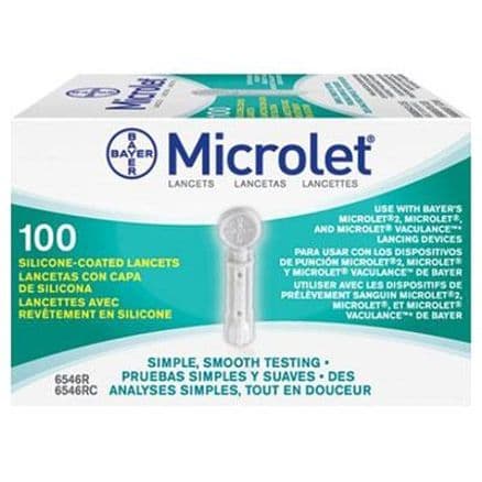 Lancetas Microlet Bayer c/ 100 - Portal do Médico