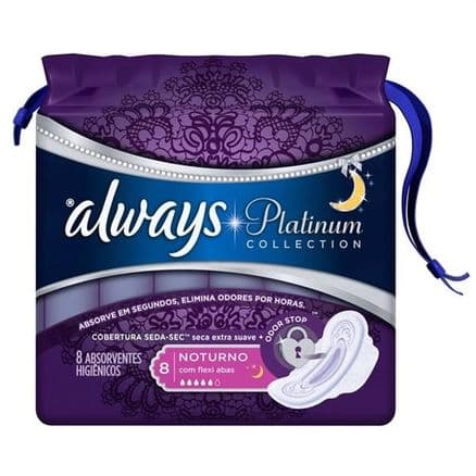 Absorvente Regular Always Com Abas c/ 8 Platinum - Portal do Médico