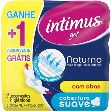 Absorvente Intimus Noturno Com Abas Suave Leve 9 Pague 8 - Portal do Médico