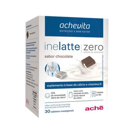 Inelatte Zero Sabor Chocolate 30 Tabletes - Portal do Médico