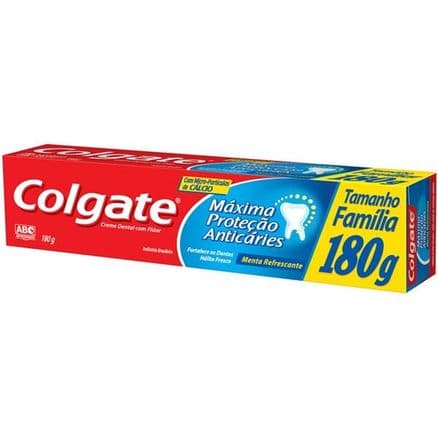 Creme Dental Tradicional Colgate Maxima Proteção Anticaries 180g - Portal do Médico