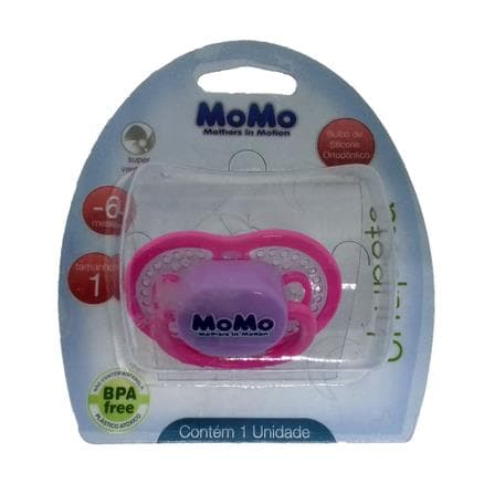 Chupeta Momo Silicone Ortodôntico Rosa 0 - 6 Meses Tamanho 1 - Portal do Médico