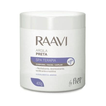 Argila Raavi Corporal e Facial Preta 400g - Portal do Médico