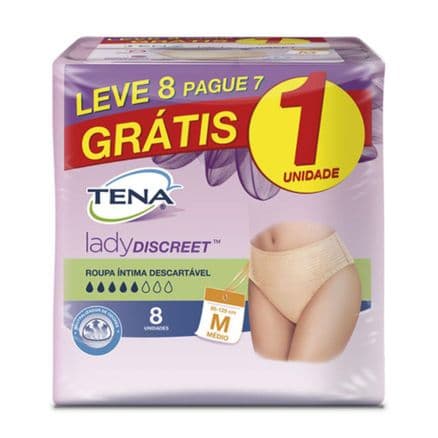 Tena Lady Discreet Absorvente Tamanho M Leve 8 e Pague 7 - Portal do Médico
