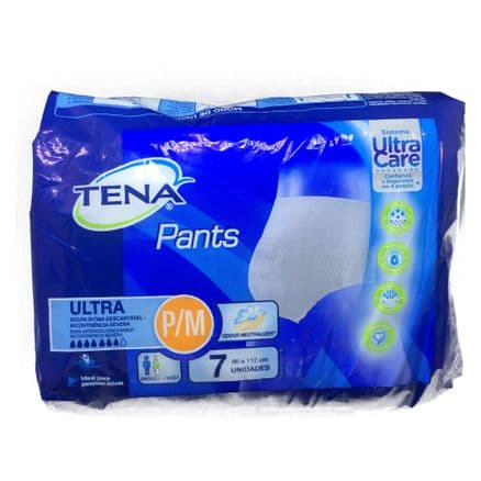 Fralda Geriátrica Tena Pants Ultra P/M 7 unidades - Portal do Médico