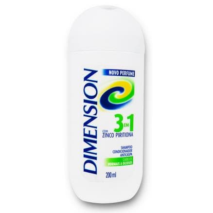 Shampoo Anticaspa Dimension 3 em 1 para Cabelos Normais a Oleosos 200ml - Portal do Médico