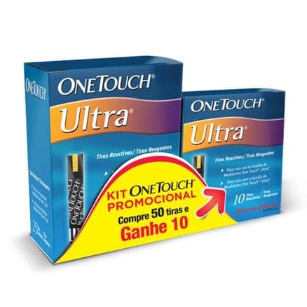 One Touch Ultra System Tiras para Glicemia 50 Tiras + 10 Grátis - Portal do Médico