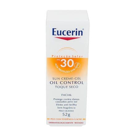 Eucerin Oil Control Toque Seco Protetor Solar FPS 30 Creme Gel 52g - Portal do Médico