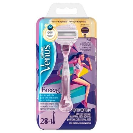 Aparelho de Depilação Gillette Venus Breeze 1 Unidade + 2 Cargas Preço Especial - Portal do Médico