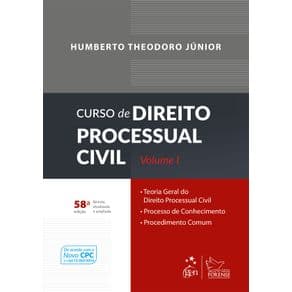 Livro - Curso de Direito Processual Civil - Vol. I - Theodoro Jr. - 59ª edição - Portal do Médico