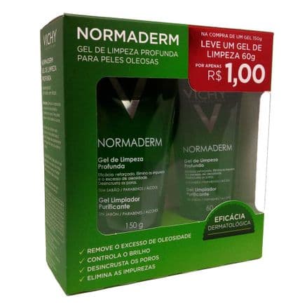 Normaderm Vichy Gel de Limpeza Facial com 150g + R$ 1,00 Leve 60g - Portal do Médico
