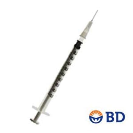 Seringa Estéril para Insulina BD Plastipak 1mL 0,38 x 13mm c/ 1 - Portal do Médico