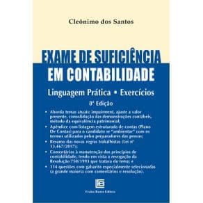 Livro - Exame de Suficiência em Contabilidade - Santos - 8ª edição - Portal do Médico