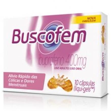 Buscofem 400mg 10 cápsulas líquidas - Portal do Médico