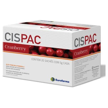Cispac Cranberry 20 sachês de 5g - Portal do Médico