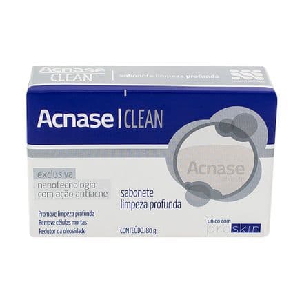 Acnase Clean Sabonete Limpeza Profunda Sabonete 80g - Portal do Médico