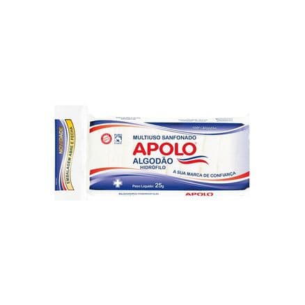 Algodão Hidrófilo Apolo Sanfonado 25g - Portal do Médico