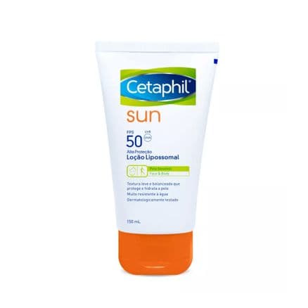 Protetor Solar Cetaphil Sun Pele Sensível FPS 50 Loção Lipossomal 150ml - Portal do Médico