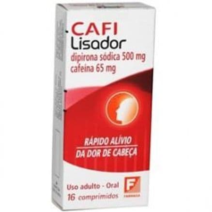 Cafi Lisador 500mg/65mg 16 comprimidos - Portal do Médico