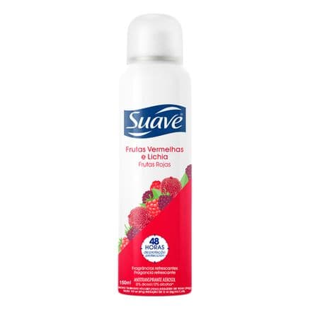 Desodorante Suave Frutas Vermelhas e Lichia Aerosol Antitranspirante 48h 150ml - Portal do Médico