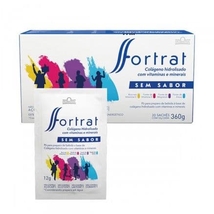 Fortrat Colágeno Hidrolisado Sem Sabor 30 Sachês - Portal do Médico