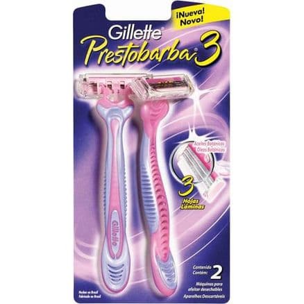 Aparelho Depilatório Prestobarba3 Feminino 2 unidades - Portal do Médico