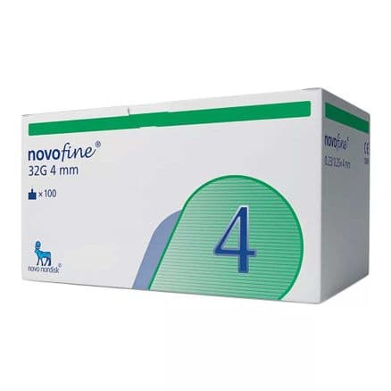 Agulha Descartável Novofine 32G 4mm para Caneta de Insulina 100 Unidades - Portal do Médico