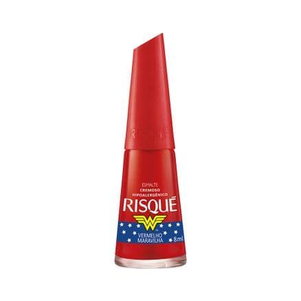 Esmalte Risqué Mulher Maravilha Cremoso Vermelho Maravilha - Portal do Médico