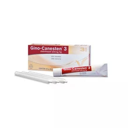 Gino Canesten 2 % Creme Vaginal 20g + 3 aplicadores - Portal do Médico