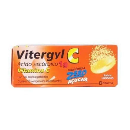 Vitergyl C Vitamina C 1g 10 comprimidos efervescentes - Portal do Médico