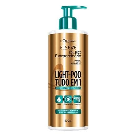 Elseve Light-Poo Óleo Extraordinário Creme de Limpeza Inteligente 400ml - Portal do Médico