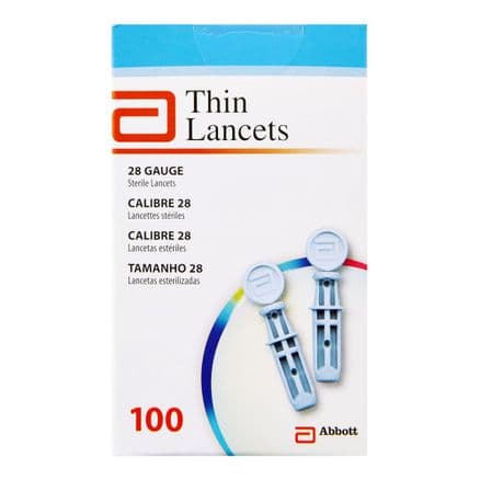 Lancetas FreeStyle Thin Lancets 100 unidades - Portal do Médico
