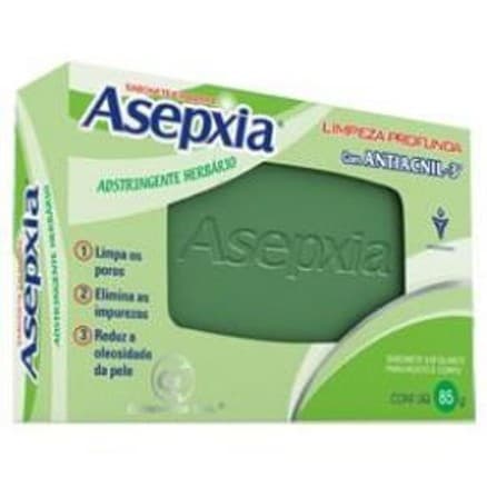 Asepxia Sabonete Antiacne Facial e Corporal Adstringente Herbário Esfoliante 85g - Portal do Médico