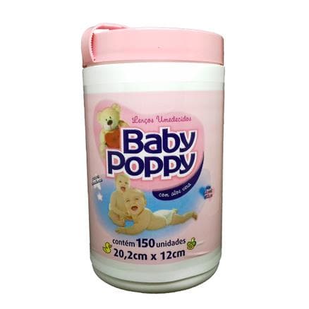 Lenço Umedecido Baby Poppy Rosa 150 Unidades - Portal do Médico