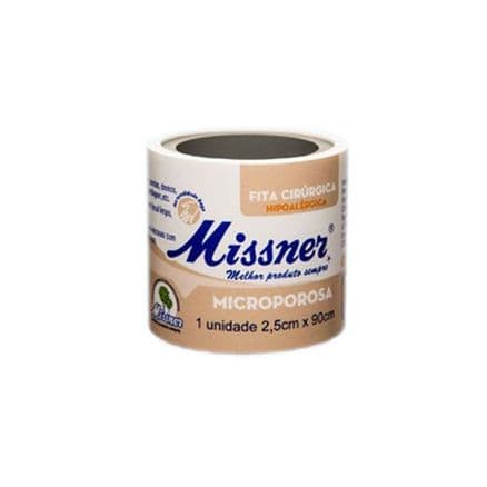 Fita Cirúrgica Microporosa Missner 2,5cmx90cm Bege - Portal do Médico