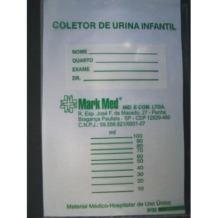 Coletor de Urina Infantil Não Estéril Feminino Mark Med - Portal do Médico