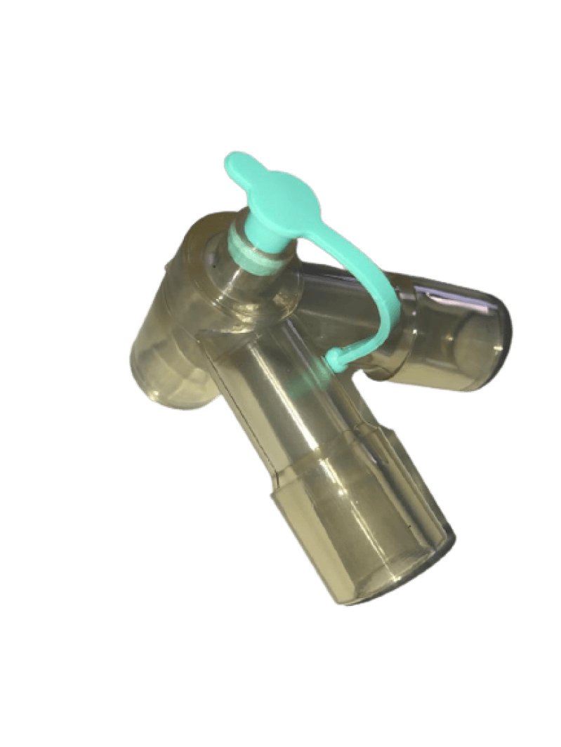 CONECTOR Y ADULTO 90º C/ ENTRADA P/ SENSOR E TAMPA AUT 121°C (ANVISA: 80677040003)
