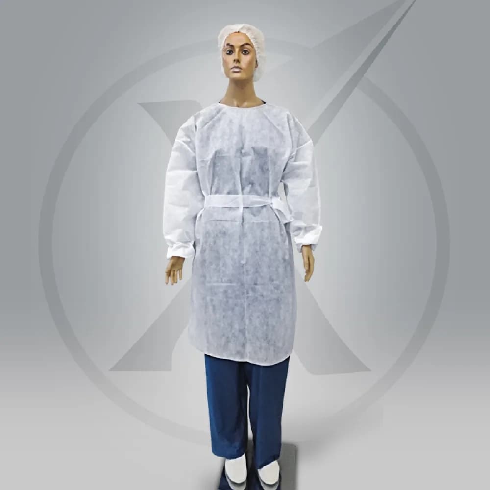 Avental Manga Longa Branco