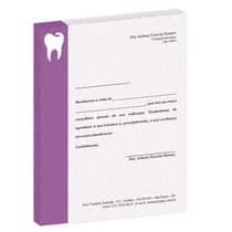 Carta de Comunicação Agradecimento Indicação Colega Class Roxo