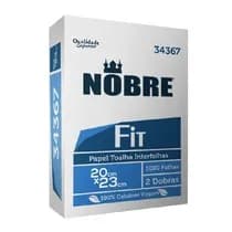 Papel Toalha Interfolha Fit 2 Dobras 20x23cm com 1000 Folhas - Nobre