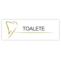 Placa para Consultório - Toalete Gde. - Dente Elegance - Kathavento