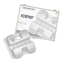 Bráquete Cerâmico Iceram Conjunto 5x5 - Roth 0,018'' - Orthometric