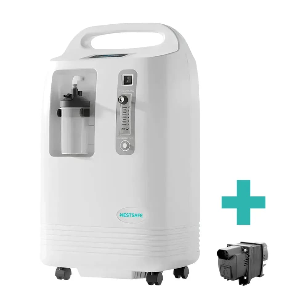 CONCENTRADOR DE OXIGÊNIO 5L COM TRANSFORMADOR BIVOLT NESTSAFE