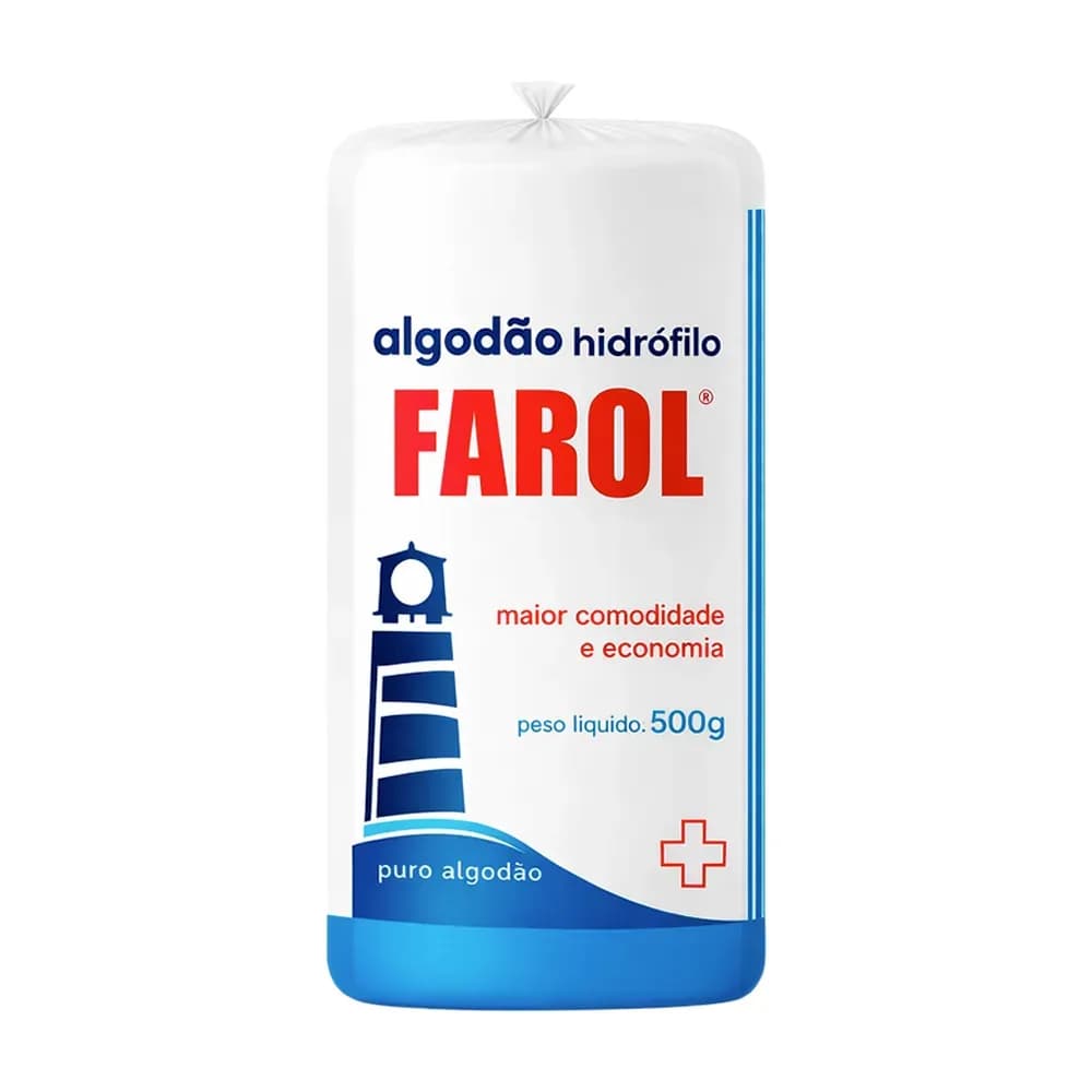 ALGODÃO ROLO HIDRÓFILO 500GR FAROL